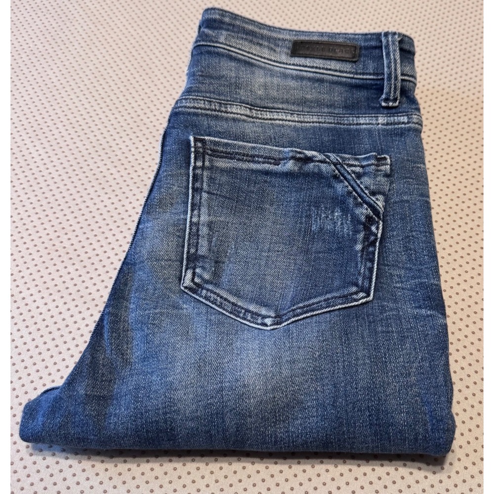 Buckle Black Fit No 53 Skinny Jeans Womens 27 Medium Wash Distressed